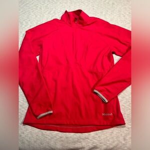 Marmot Pink 3/4 Zip Lightweight Jacket Wind Breaker Women Medium‎